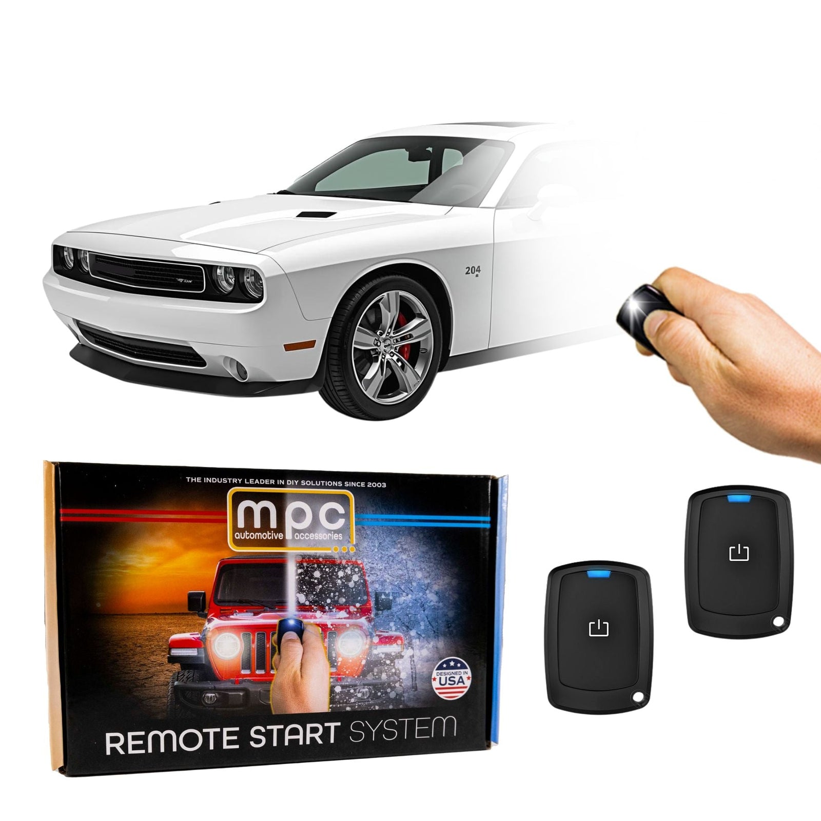 1 - Button Remote Start For 2008 - 2014 Dodge Challenger - Plug - n - Play - MyPushcart