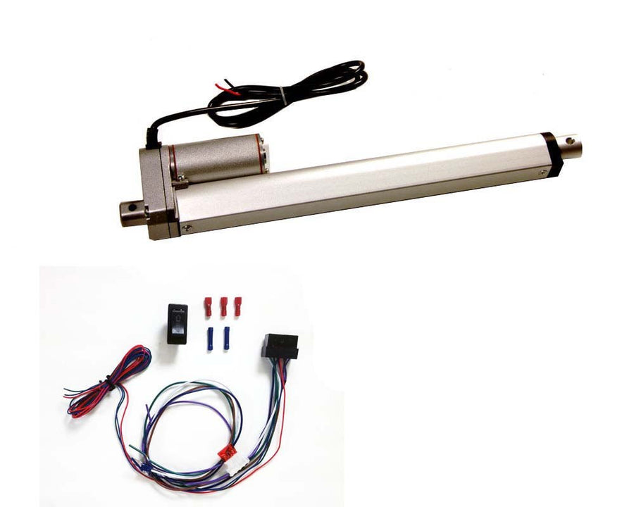 10 Inch Linear Actuator Kit:12 - v w/ 225 lbs max load:Includes Wiring Switch Kit - MyPushcart