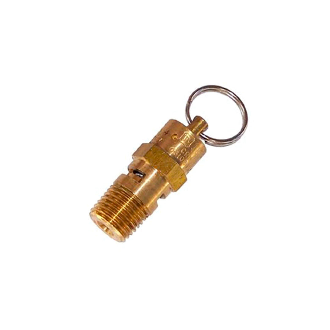 155 PSI Safety Valve for Air Tanks 1/4" M NPT Thread - MyPushcart