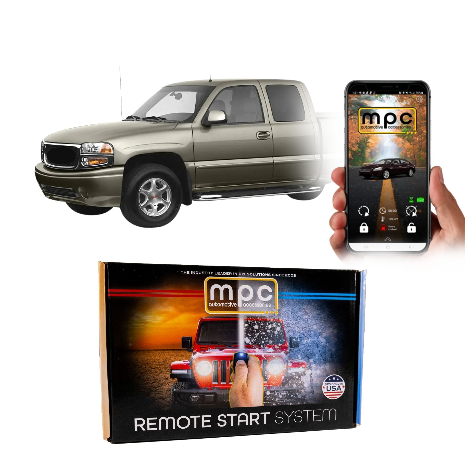 1999-2002 GMC Sierra 1500 Remote Start Kit - Key-to-Start - MyPushcart
