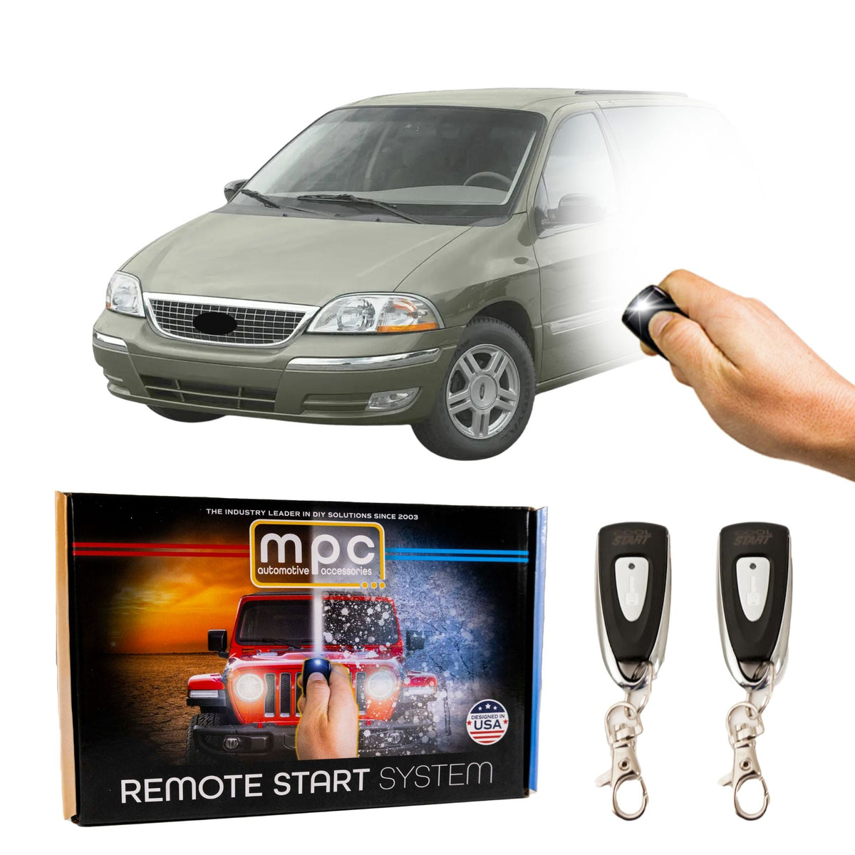 2001-2003 Ford Windstar Remote Start Kit - Key-to-Start - MyPushcart