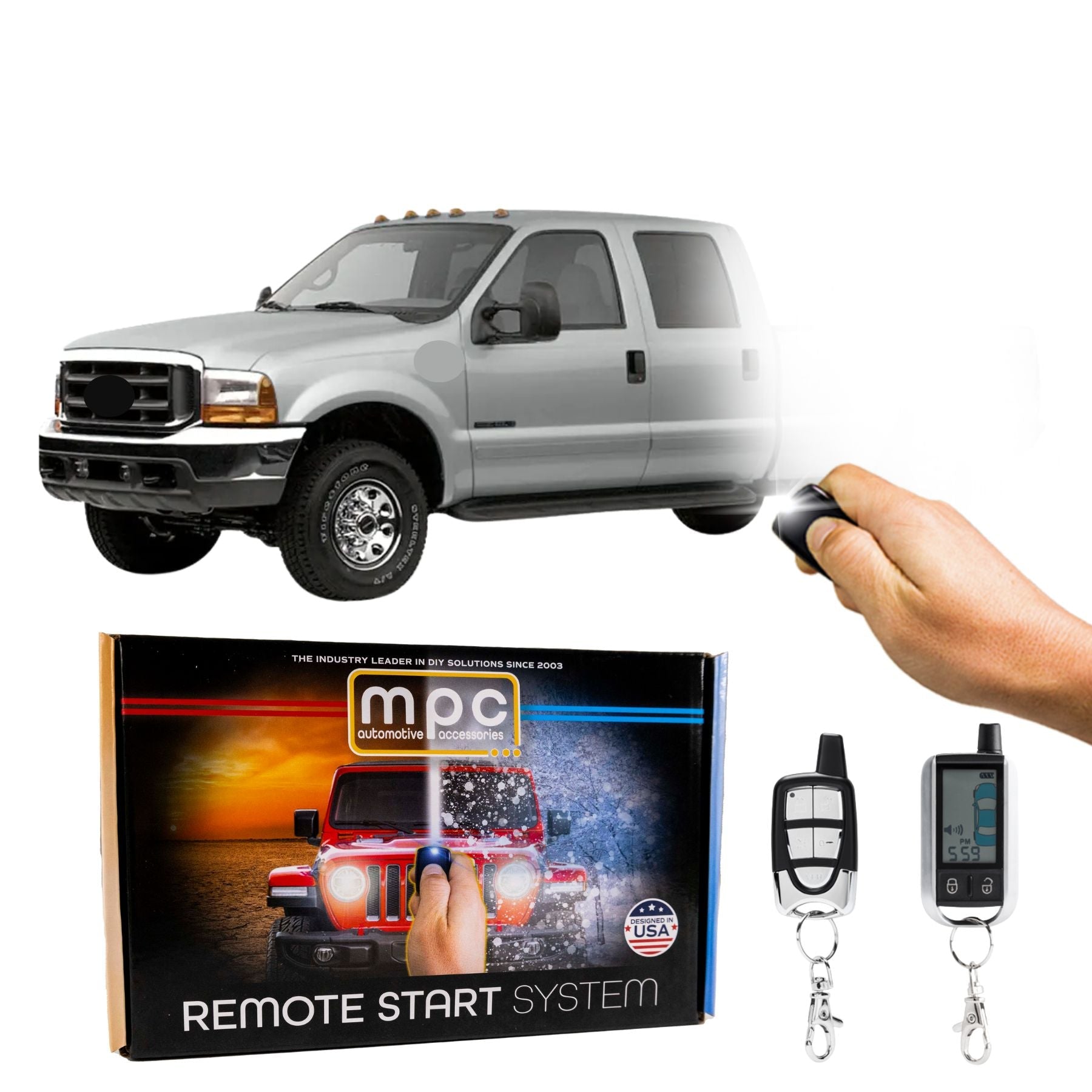 2002-2004 Ford F-250 SD Gas/Diesel Remote Start Kit - Key-to-Start - MyPushcart