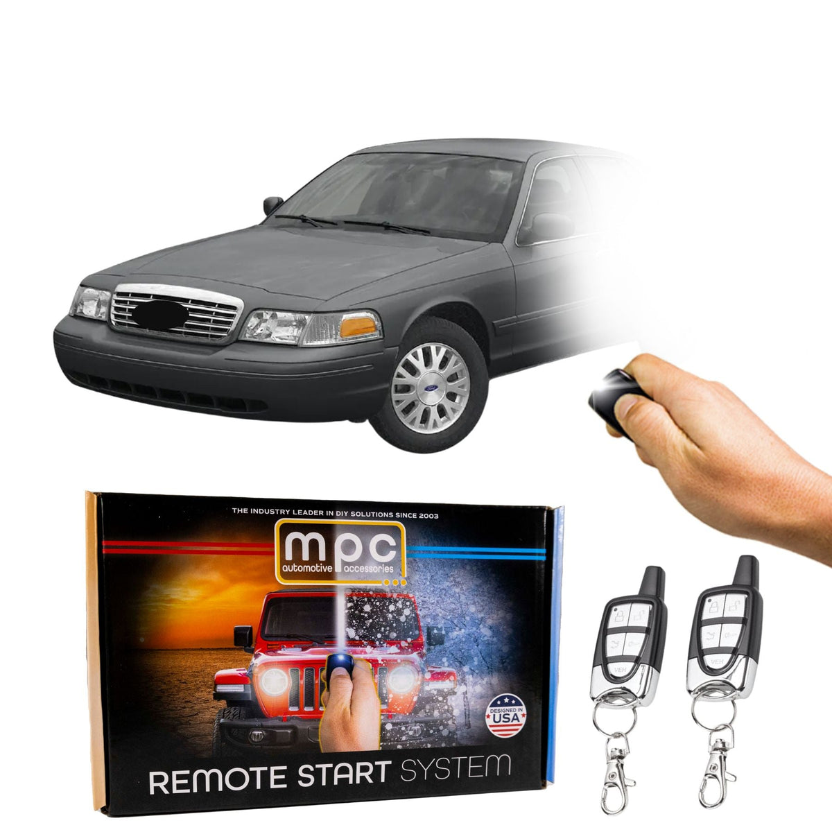 2003-2004 Ford Crown Victoria Remote Start Kit - Key-to-Start - MyPushcart
