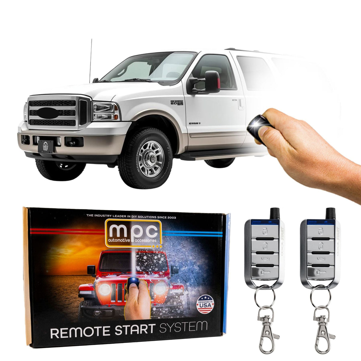 2003-2005 Ford Excursion Remote Start Kit - Key-to-Start - MyPushcart