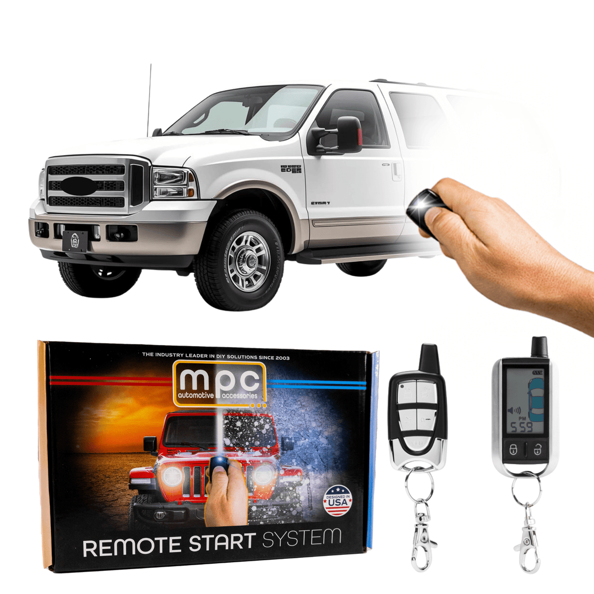 2003-2005 Ford Excursion Remote Start Kit - Key-to-Start - MyPushcart