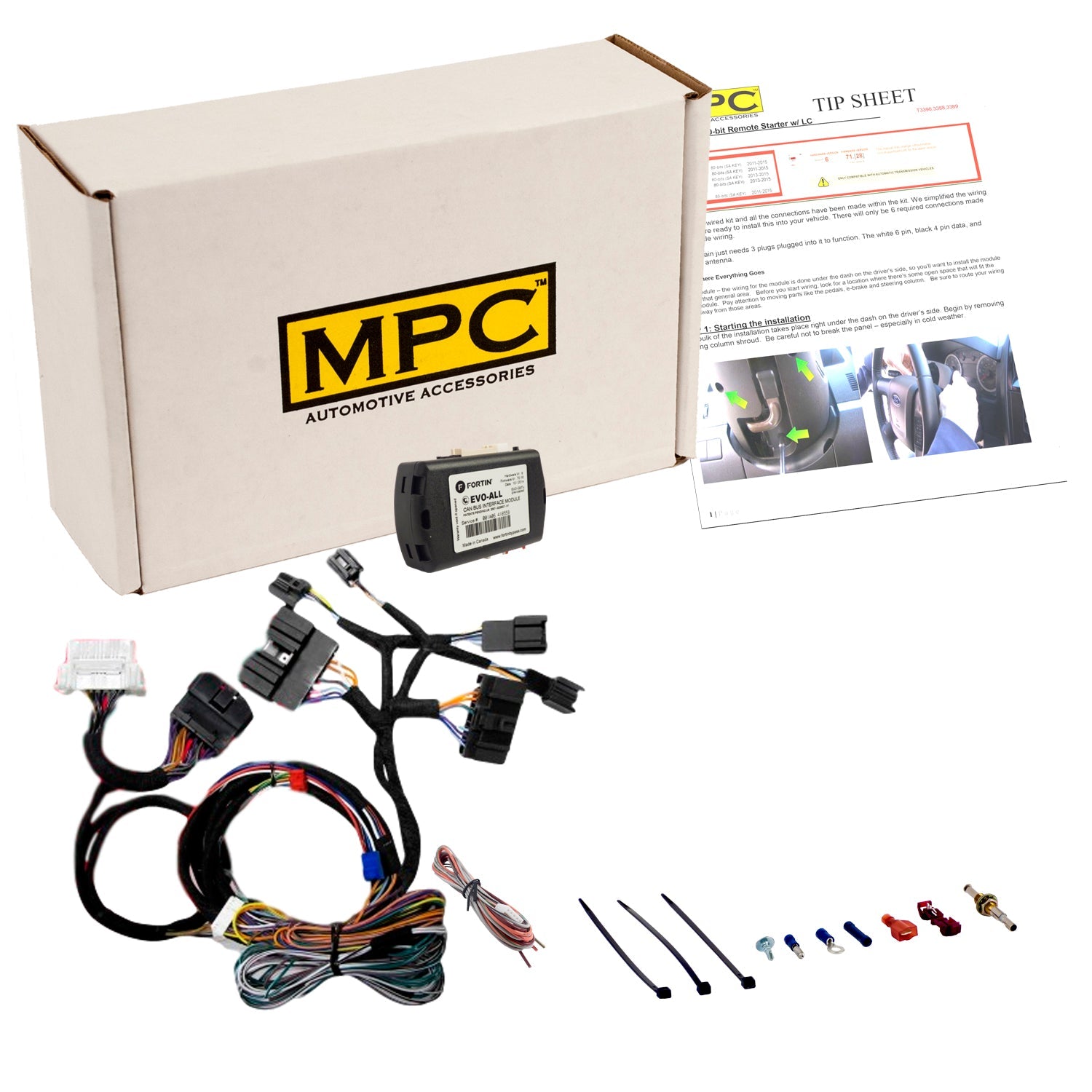 2007-2010 Lincoln MKX Remote Start Kit | Plug & Play | Factory Fob Activated | Firmware Preloaded | Includes T-Harness - MyPushcart