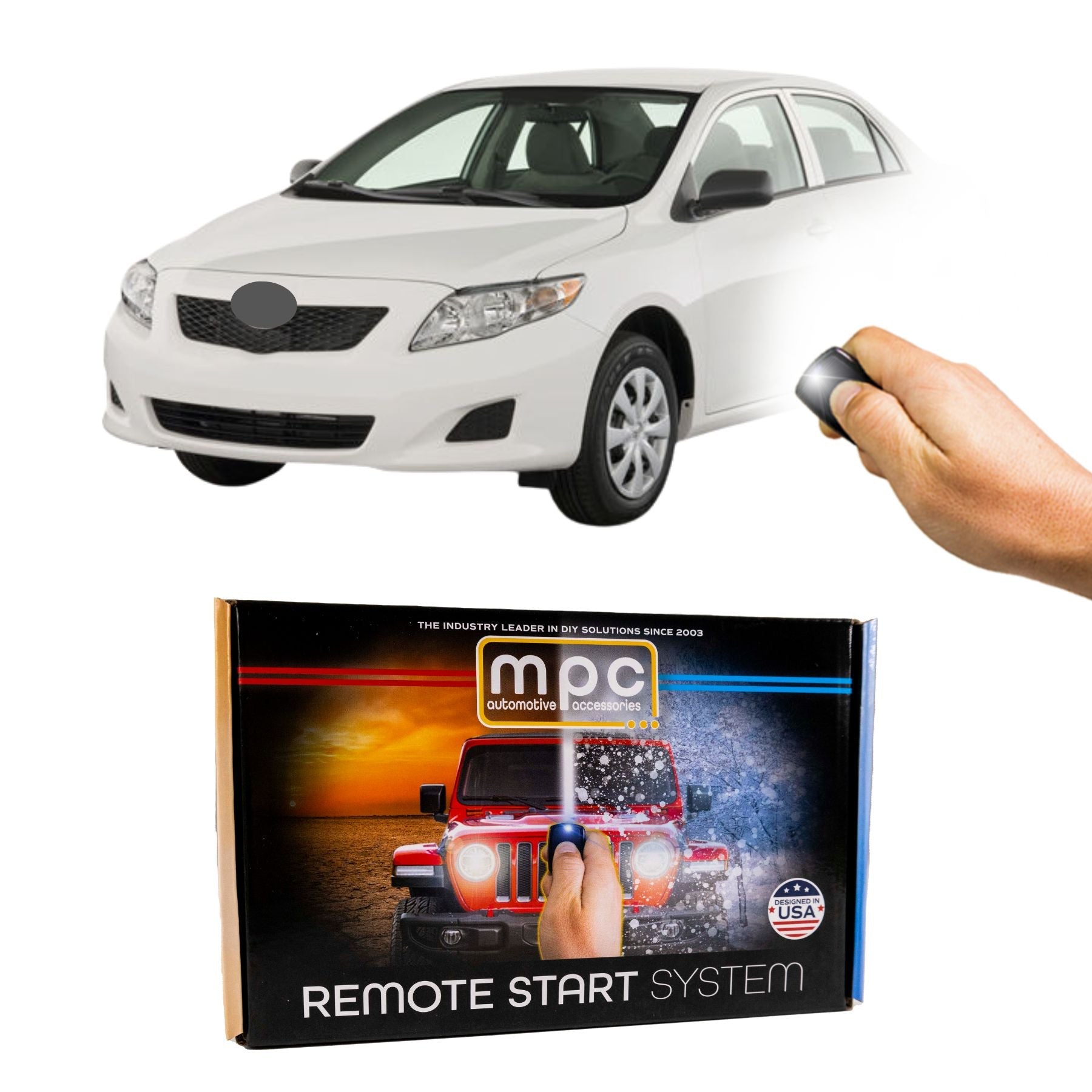 2009-2010 Toyota Corolla DT Remote Start Kit - Semi Plug & Play - Dot-Key - MyPushcart