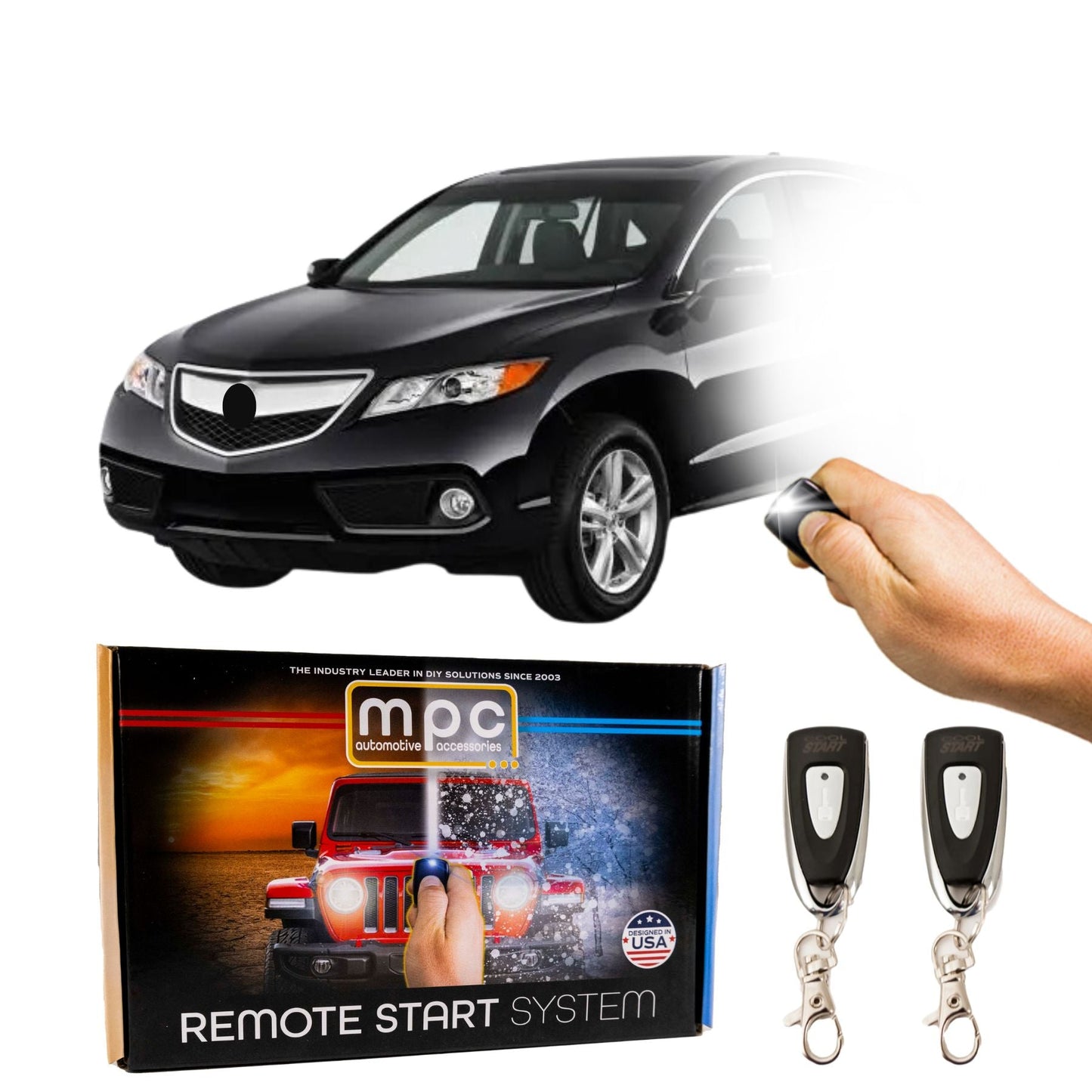 2011-2014 Acura RDX C1-D2 Remote Start Kit - Semi Plug & Play - Key-to-Start - MyPushcart