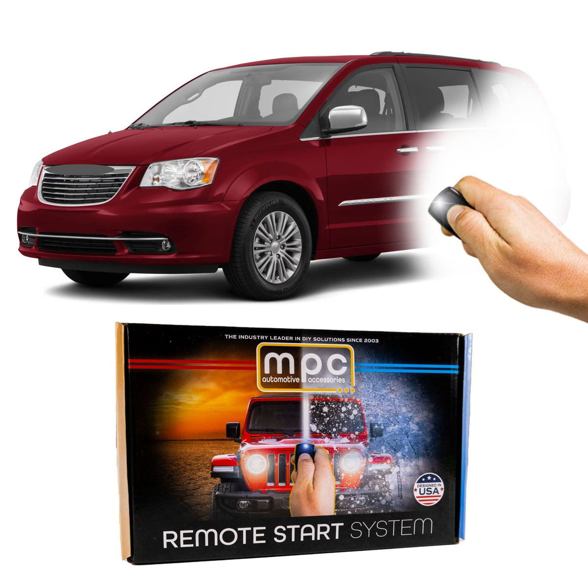 2012-2016 Chrysler T&C Remote Start Kit - Plug & Play - Push-to-Start - MyPushcart