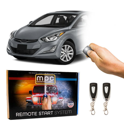 2014-2016 Hyundai Elantra Remote Start Kit - Semi Plug & Play - Key-to-Start - MyPushcart