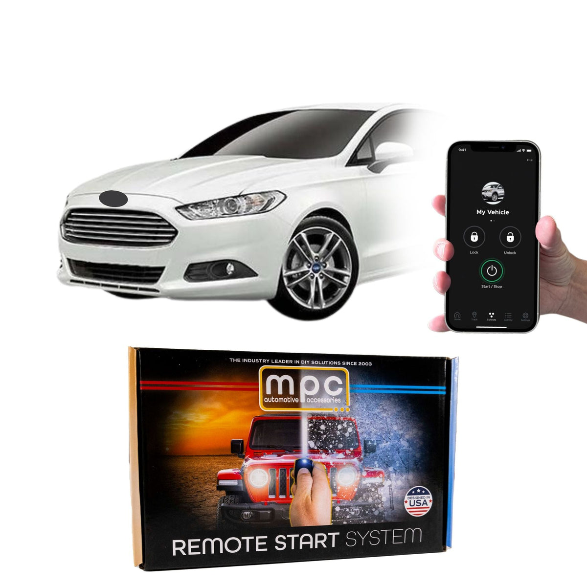 2014-2018 Ford Mondeo Remote Start Kit - Plug & Play - Push-to-Start - MyPushcart