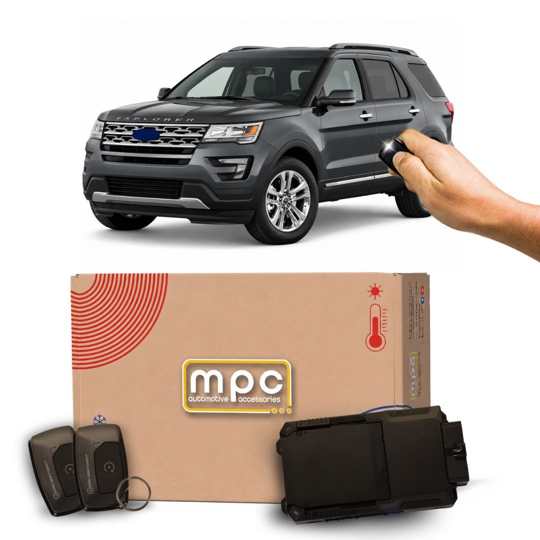 2016-2019 Ford Explorer Remote Start Kit | Plug & Play | GAS DIESEL HYBRID | Extended Range 1-Button Remote Up To 1,500 ft | 1-Button Remote - MyPushcart