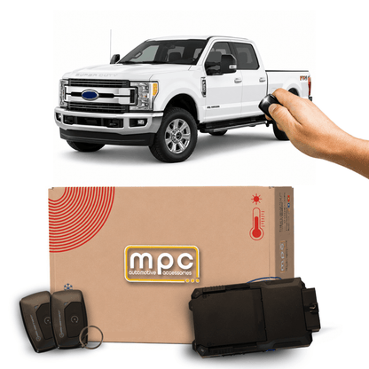 2017-2019 Ford F-250 Super Duty Remote Start Kit | Plug & Play | GAS DIESEL HYBRID | Extended Range 1-Button Remote Up To 1,500 ft | 1-Button Remote - MyPushcart