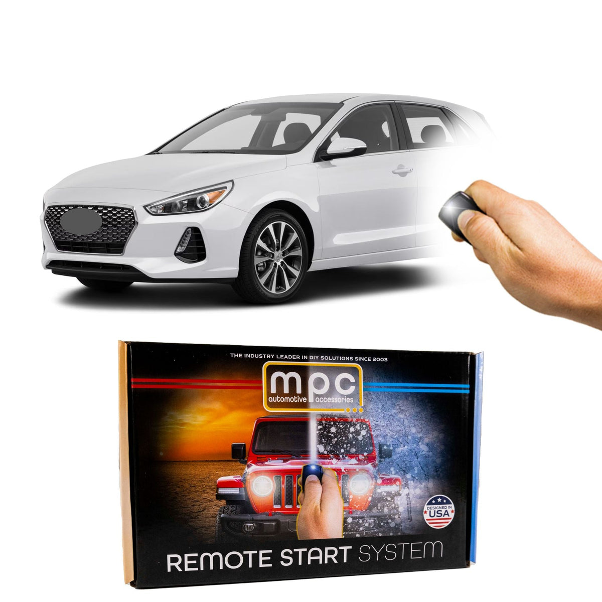 2018 Hyundai Elantra GT Remote Start Kit - Semi Plug & Play - Key-to-Start - MyPushcart