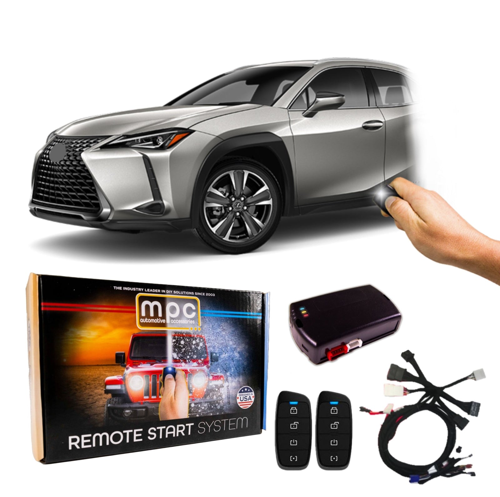 4 - Button Remote Start Kit For 2019 - 2022 Lexus UX250h Hybrid - Push - To - Start - MyPushcart