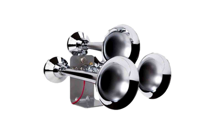 Huge Triple Train Air Horns for Truck 150+ dB - Very Loud Real Train Sound!