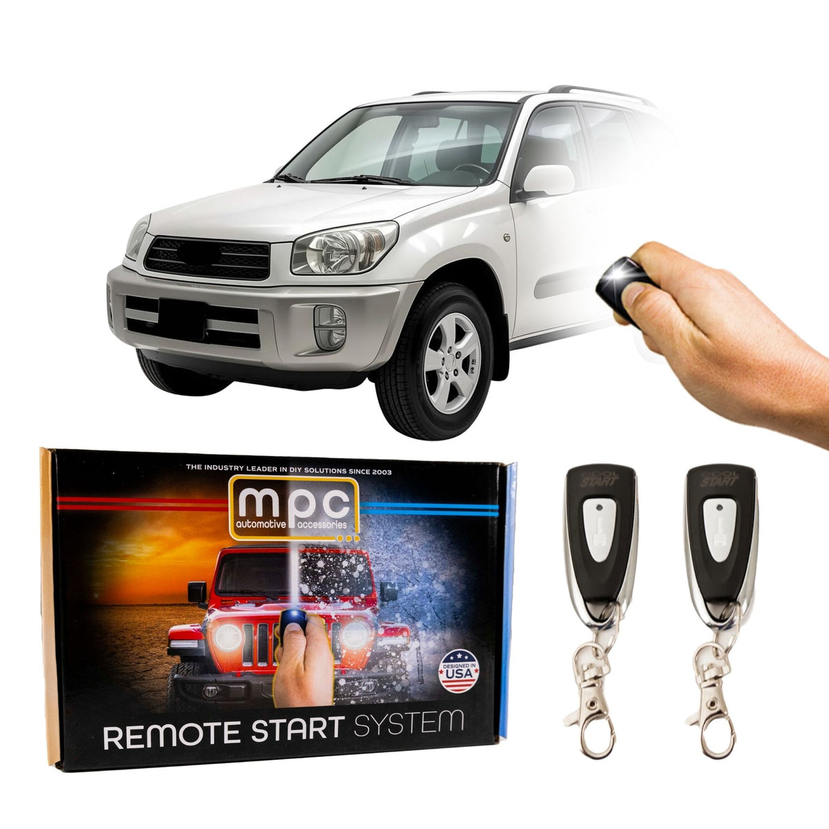 2001-2003 Toyota Rav4 Remote Start Kit - Key-to-Start