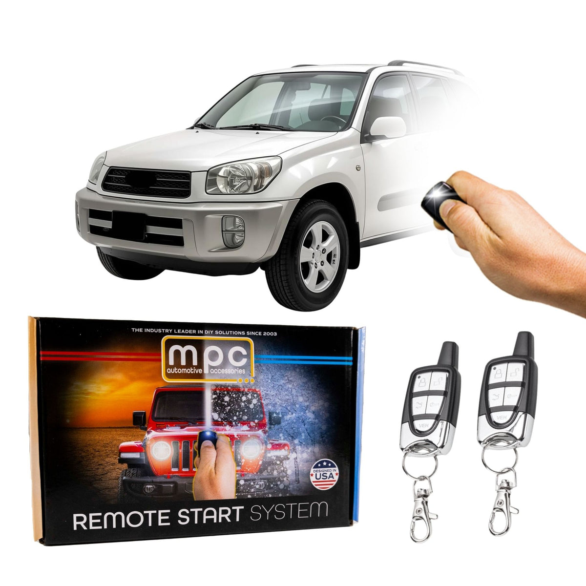 2001-2003 Toyota Rav4 Remote Start Kit - Key-to-Start