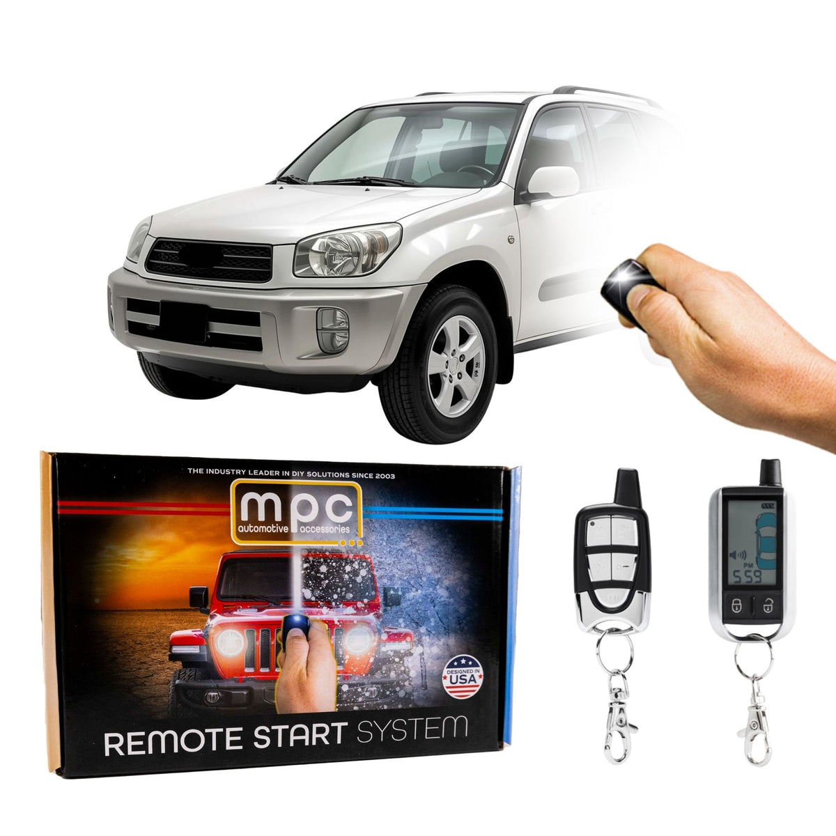 2001-2003 Toyota Rav4 Remote Start Kit - Key-to-Start