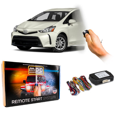 2012-2016 Toyota Prius V Remote Start Kit - Semi Plug & Play - Push-to-Start