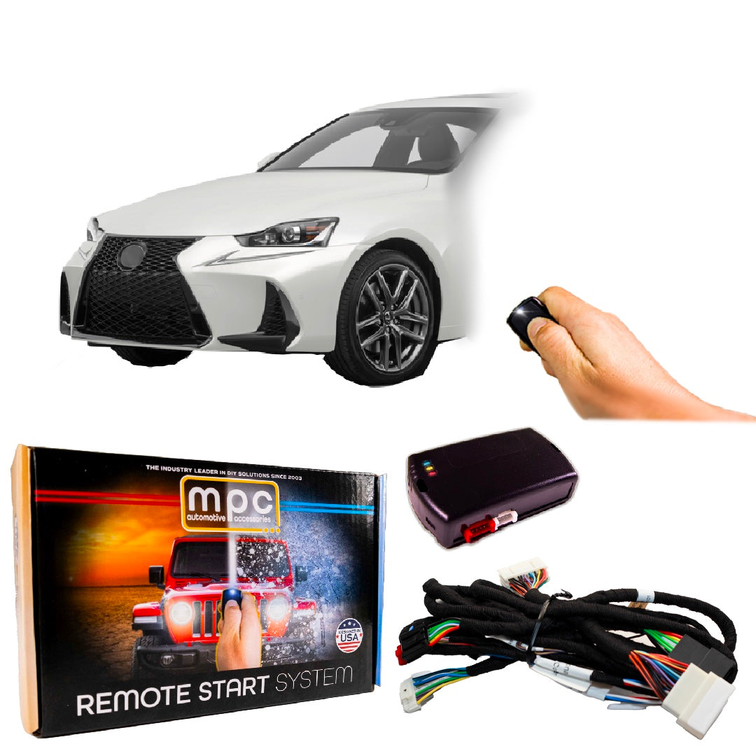 MPC Remote Starter Kit For 2007-2015 Lexus LS460 (Push-to-Start, Gas) With 2 Long-Range Remotes