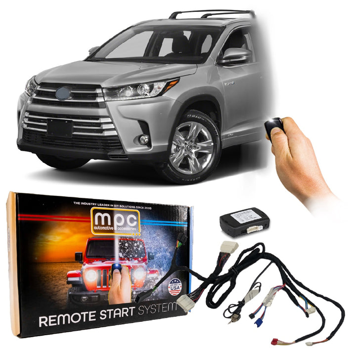 Plug-n-Play Remote Start For 2014-2019 Toyota Highlander HYBRID-3x Lock Start - MyPushcart