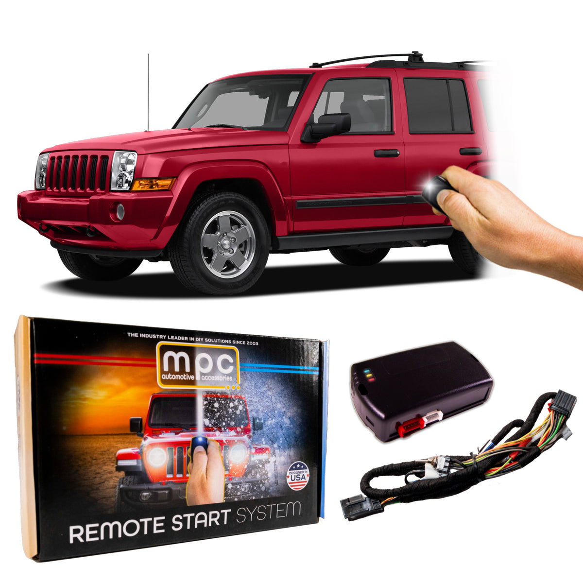 2008-2010 Jeep Commander Remote Start Kit - Plug & Play - Key-to-Start