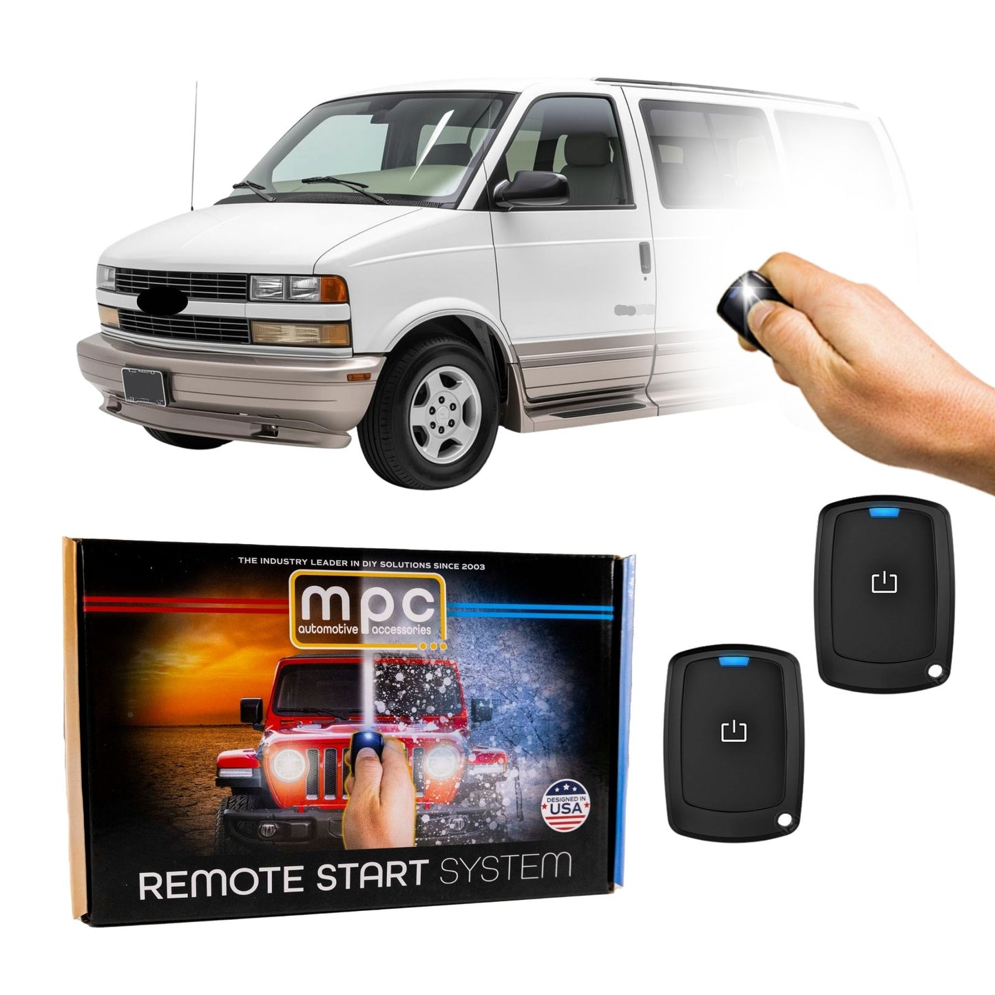 2003-2005 Chevrolet Astro Remote Start Kit - Semi Plug & Play - Key-to-Start