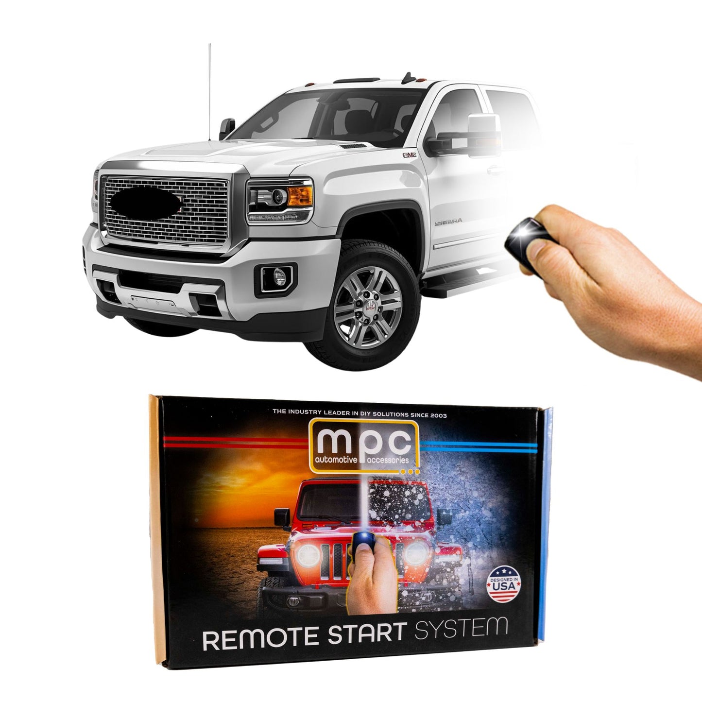2007-2014 GMC Sierra 2500 Remote Start Kit - Plug & Play - Key-to-Start