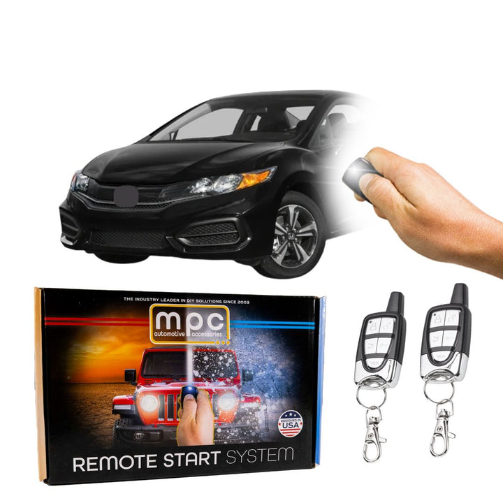 5-Button Keyless Entry Remote Start Kit For 2012-2015 Honda Civic - T-Harness