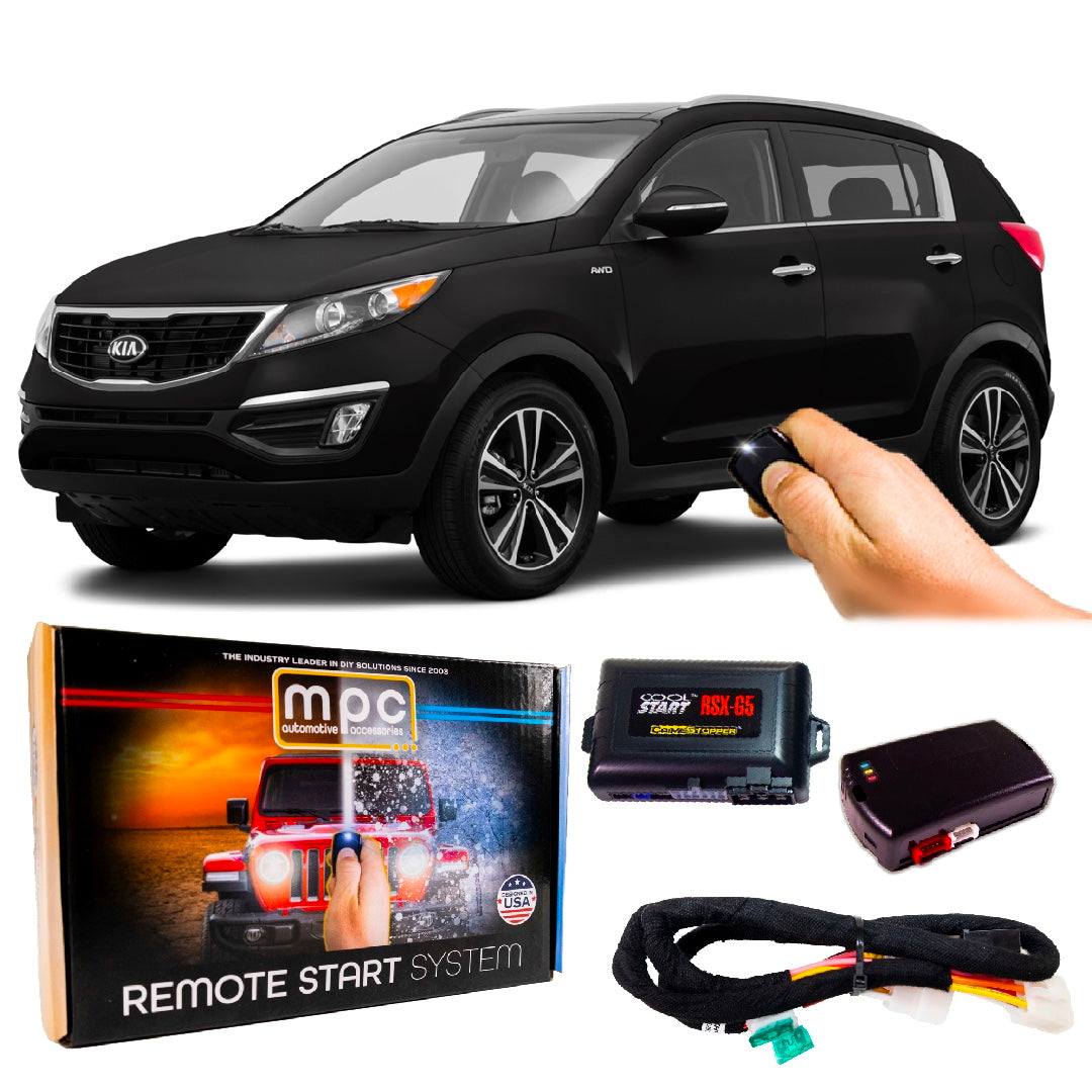 MPC Remote Start Kit For 2016-2020 Kia Sorento - 1-Button, 1500 Ft Range, Semi Plug-n-Play With T-Harness