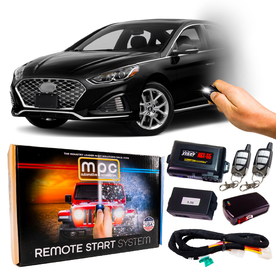 2018-2019 Hyundai Sonata Remote Start Kit - Semi Plug & Play - Key-to-Start