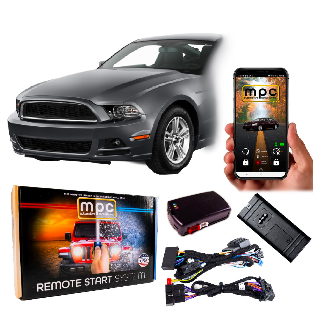 Smartphone or OEM Remote Activated Start For 2010-2014 Ford Mustang -w/T-Harness