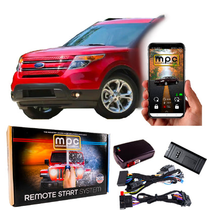 Smartphone or OEM Remote Activated Start For 2011-2015 Ford Explorer-w/T-Harness