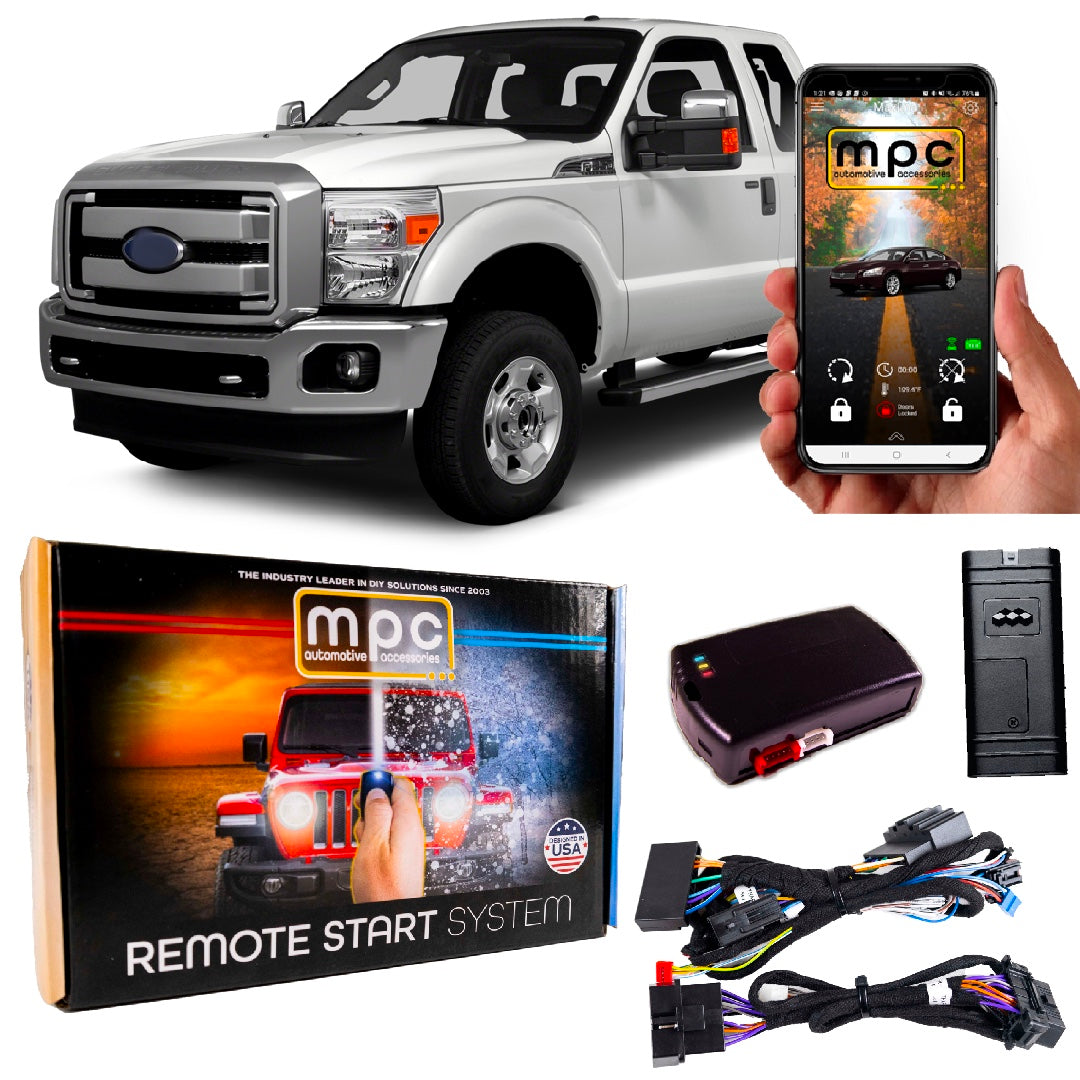 Smartphone or OEM Remote Activated Start For 2011-2016 Ford F-250-w/T-Harness - MyPushcart