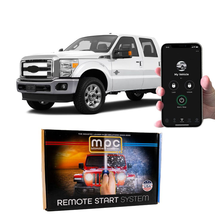 Smartphone or OEM Remote Start Kit For 2011-2016 Ford F-250 Diesel - w/T-Harness