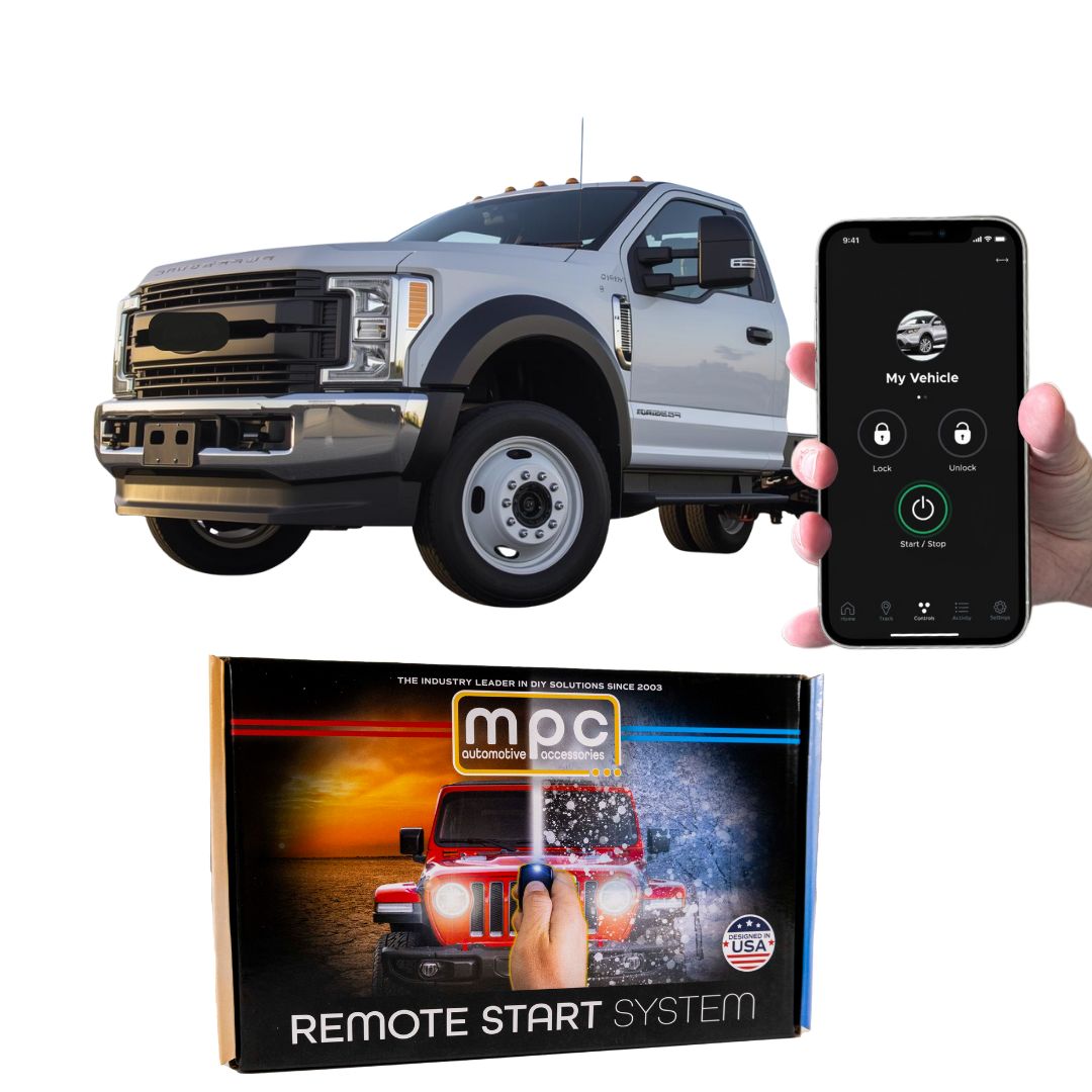 Smartphone or OEM Remote Start Kit For 2011-2016 Ford F-550 Diesel - w/T-Harness