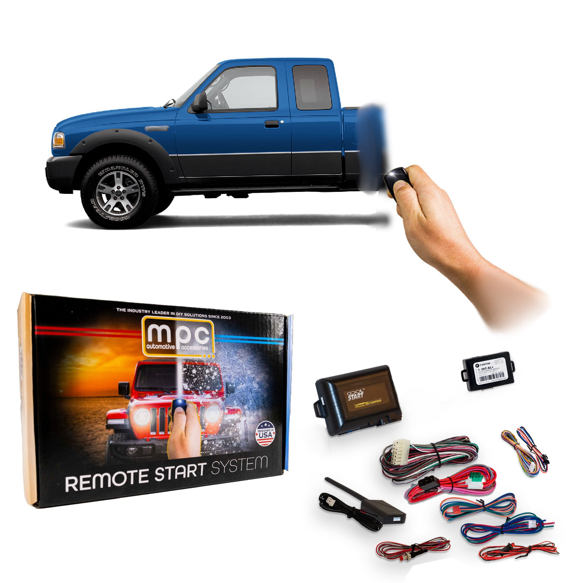 2004-2006 Ford Ranger Remote Start Kit - Key-to-Start
