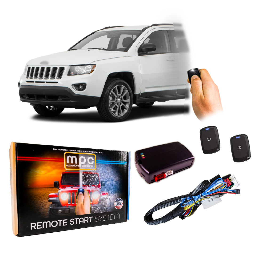 2008-2017 Jeep Compass Remote Start Kit - Semi Plug & Play - Key-to-Start