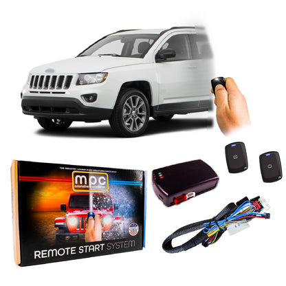 2008-2017 Jeep Compass Remote Start Kit - Semi Plug & Play - Key-to-Start