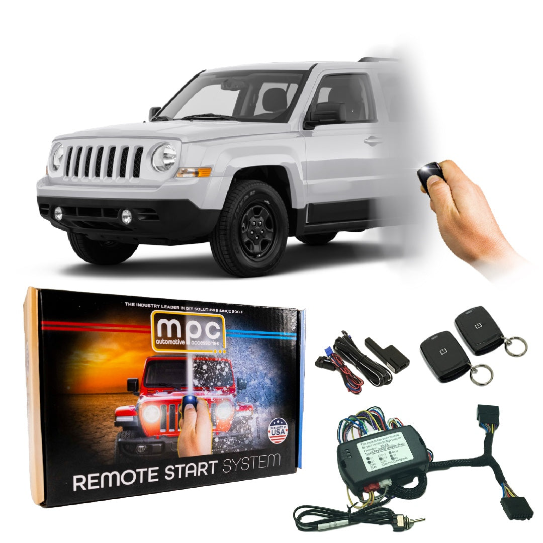 1-Button Remote Start Kit For 2007-2017 Jeep Patriot-T-Harness-Key-to-Start - MyPushcart