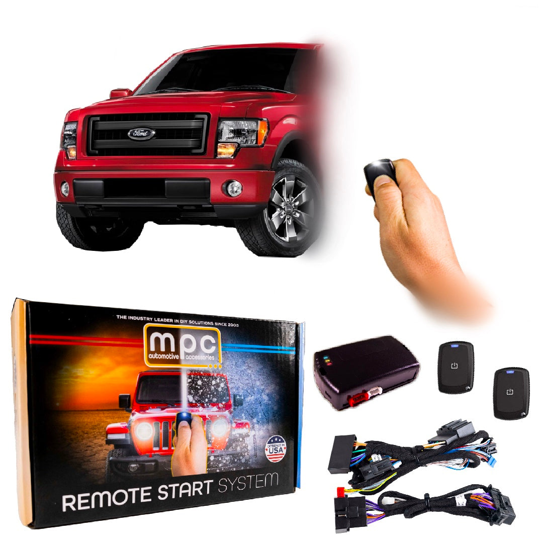 1-Button Remote Start Kit For 2011-2014 Ford F-150-Key-to-Start-T-Harness - MyPushcart