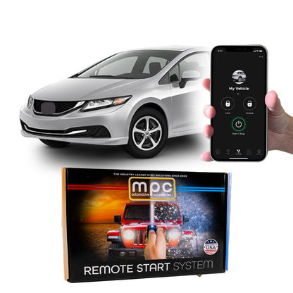 Smartphone Or OEM Activated Remote Start For 2012-2015 Honda Civic - T-Harness