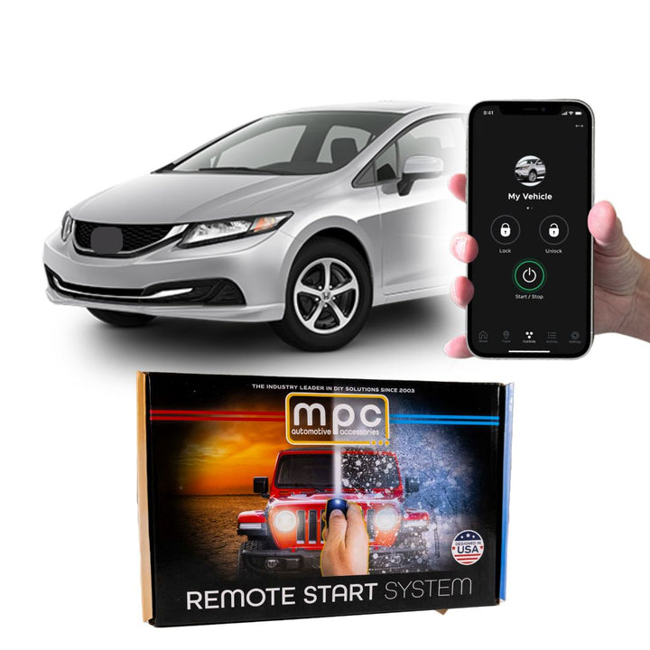 Smartphone Or OEM Activated Remote Start For 2012-2015 Honda Civic - T-Harness