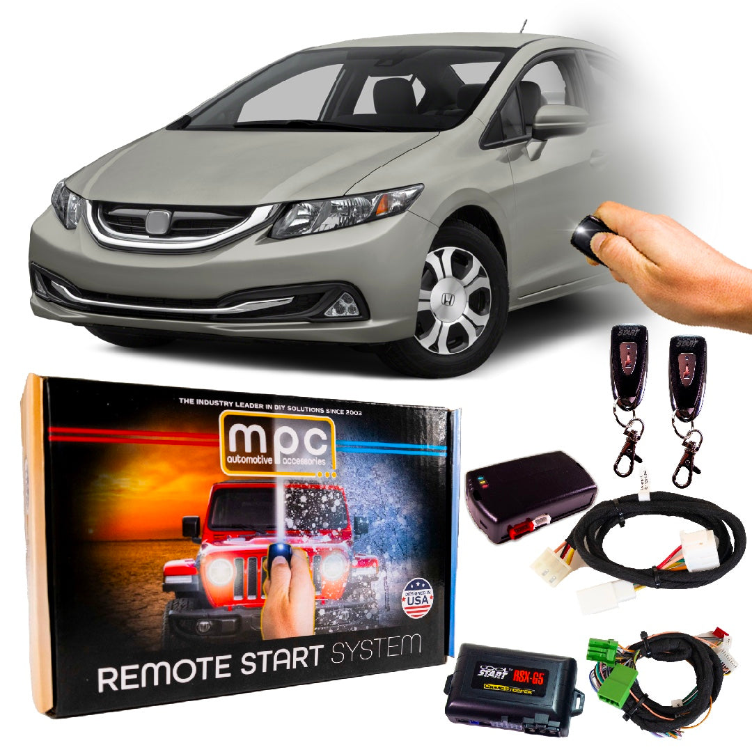 Remote Start Kits For 2012-2013 Honda Civic - Key-to-Start - Hybrid