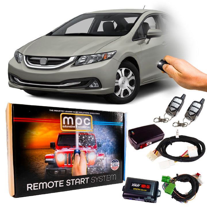 Remote Start Kits For 2012-2013 Honda Civic - Key-to-Start - Hybrid