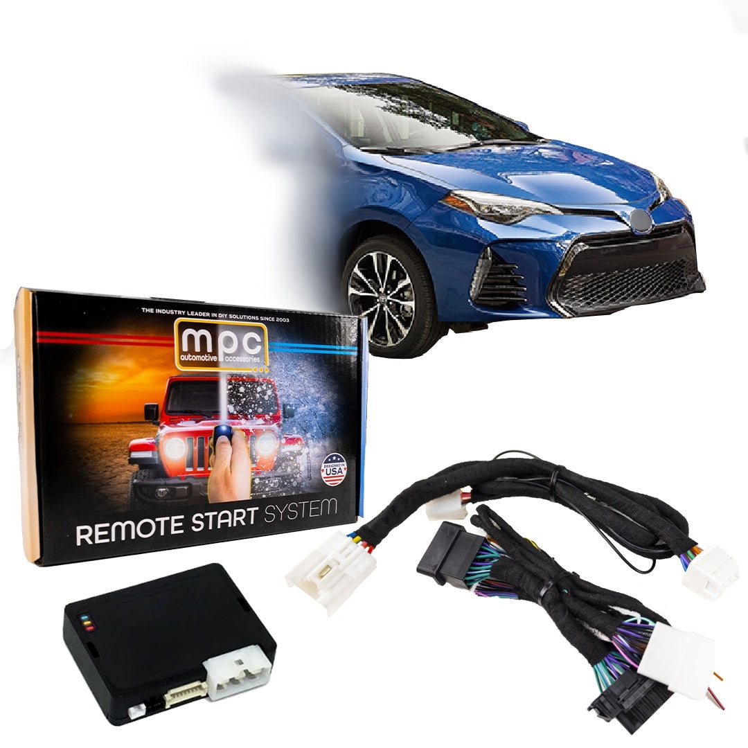 Remote Start Kit For 2014-2019 Toyota Corolla || H-KEY ONLY || Semi Plug N Play Harness || Press OEM Key Fob 3X Lock To Start