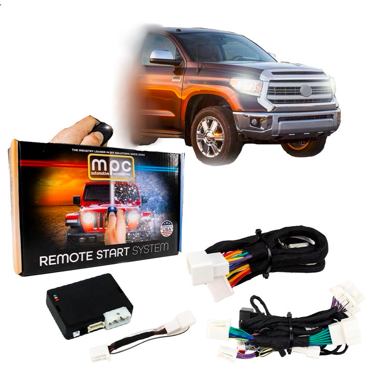 Remote Start Kit For 2010-2017 Toyota Tundra || Gas || G-Key || 100% Plug n Play Harness || Press Fob 3X Lock To Start - MyPushcart