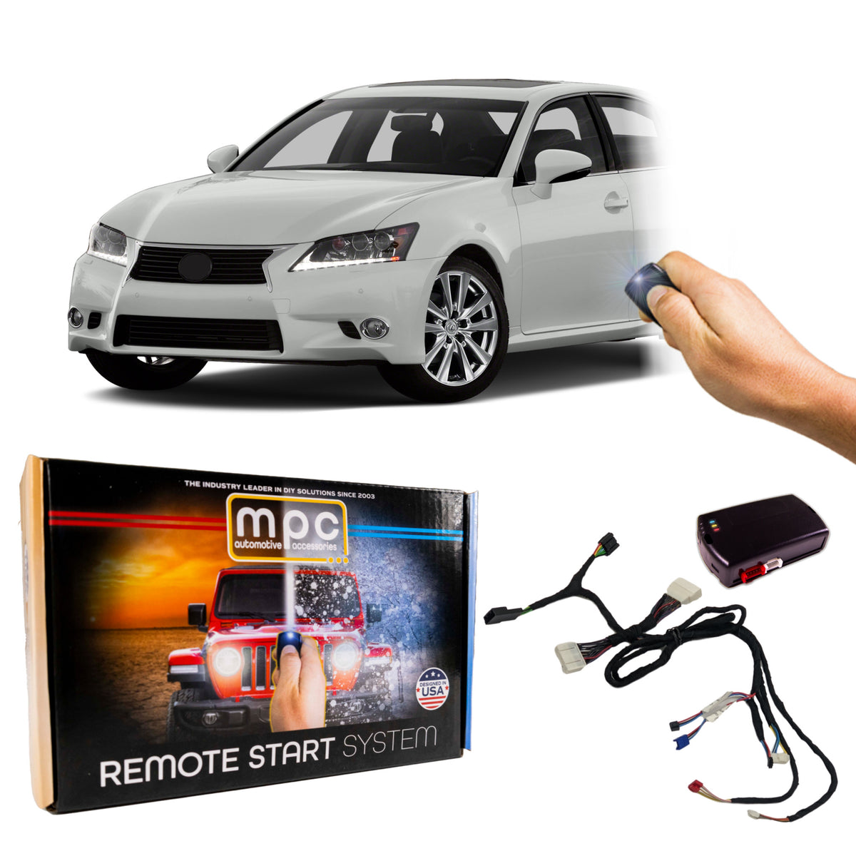2013-2015 Lexus GS450h Remote Start Kit | Plug & Play | Push-to-Start | Factory Fob Activated | Firmware Preloaded