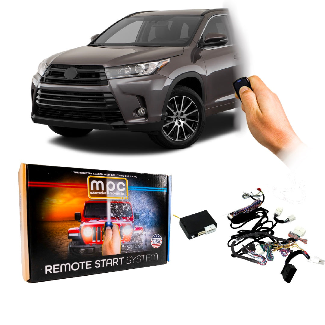 Remote Start Kit 2014-2019 Toyota Highlander | Plug and Play | 3X Lock to Start - MyPushcart